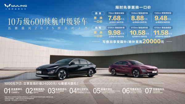 红太阳配资 限时置换一口价7.68万元起 2025款五菱星光上市