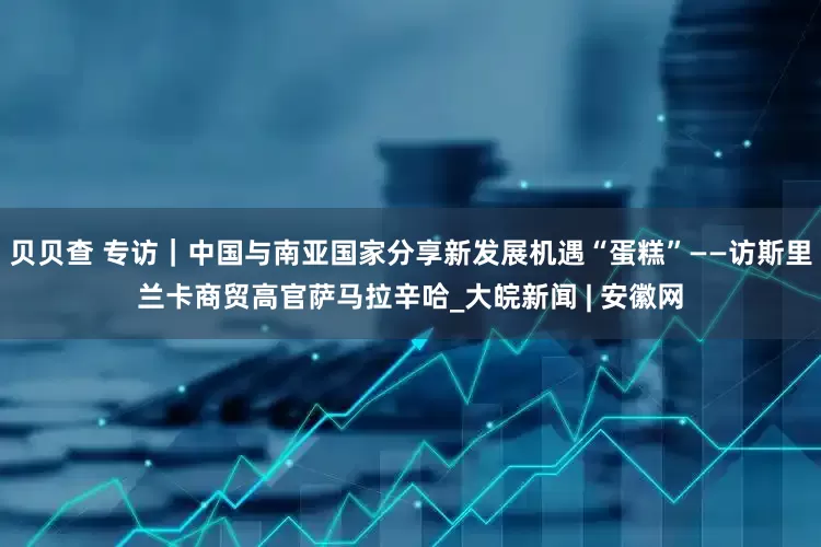 贝贝查 专访｜中国与南亚国家分享新发展机遇“蛋糕”——访斯里兰卡商贸高官萨马拉辛哈_大皖新闻 | 安徽网