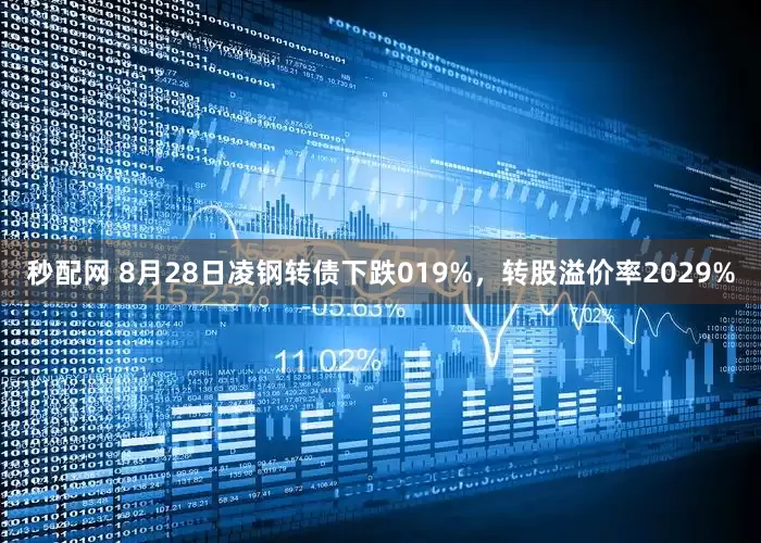 秒配网 8月28日凌钢转债下跌019%，转股溢价率2029%